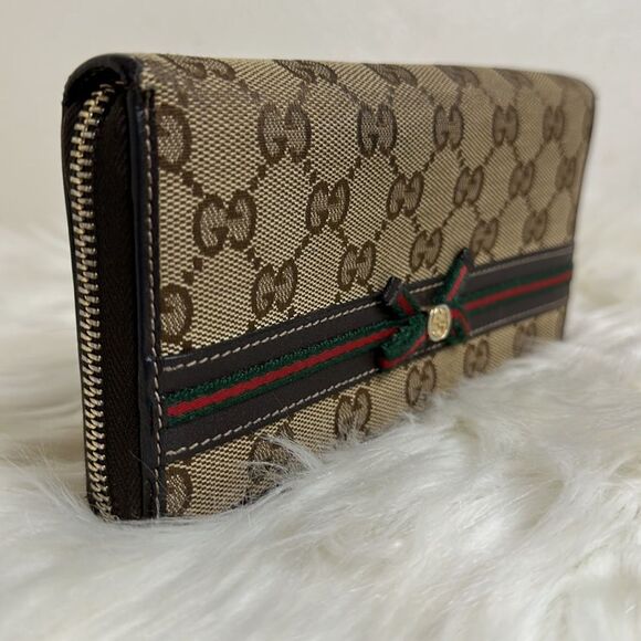 💯Authentic Gucci Zipped Long Wallet with Cherryline 🍀 - Picture 14 of 15